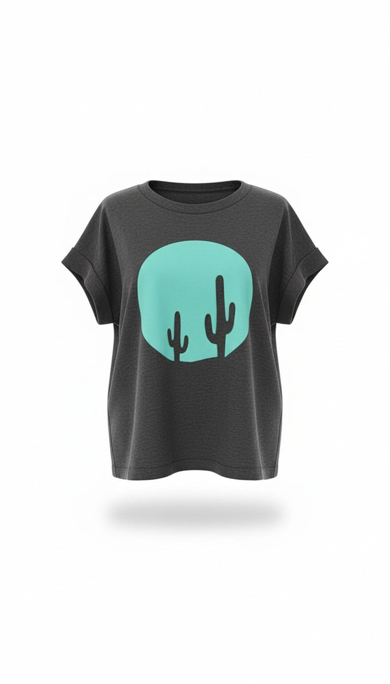 Sunset Desert Two Cactus Top