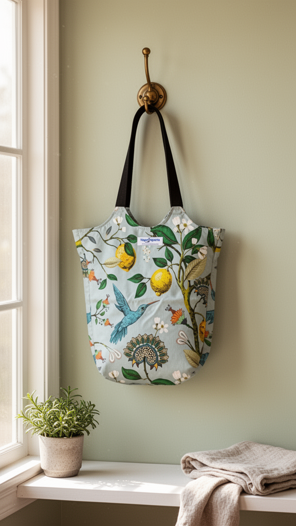 Botanical Garden Tote Bag Grey