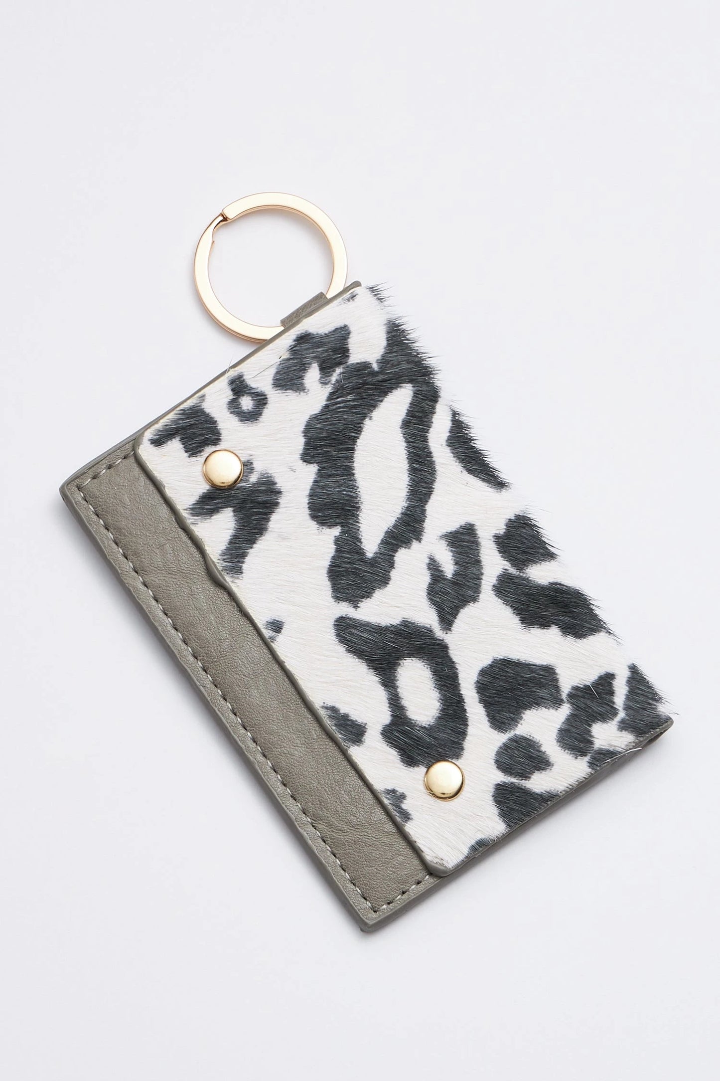 Animal Print Card Holder Key Chains