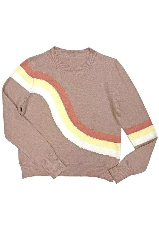 Retro stripe sweater