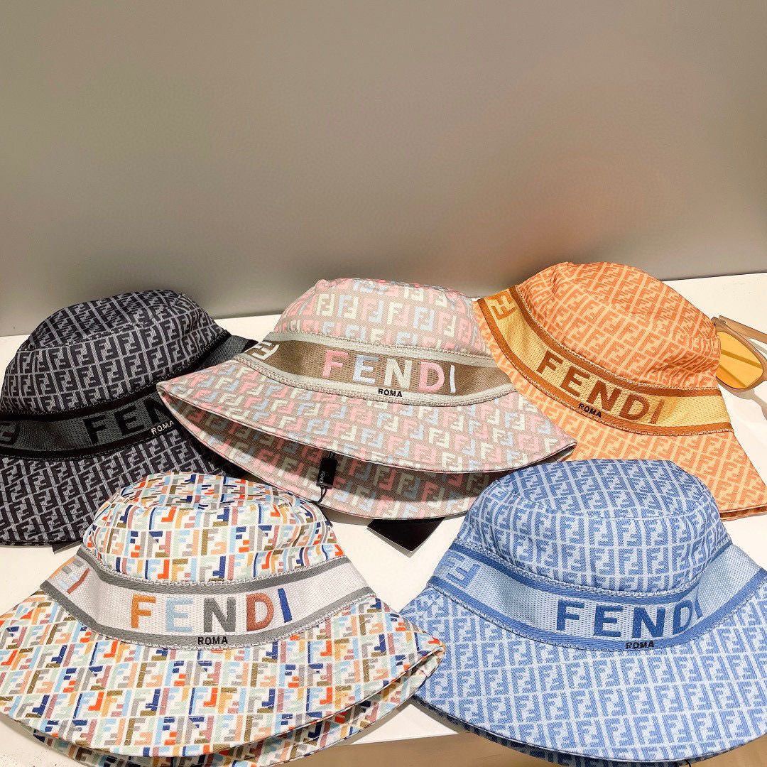 Fendi Monogram Multicolor FF Bucket Hat