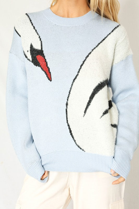 Swan Knit Sweater