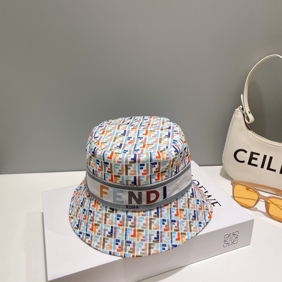 Fendi Monogram Multicolor FF Bucket Hat