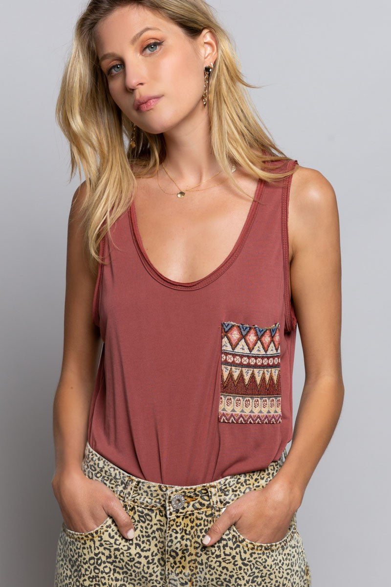 Aztecs Rose Petal Knit Top