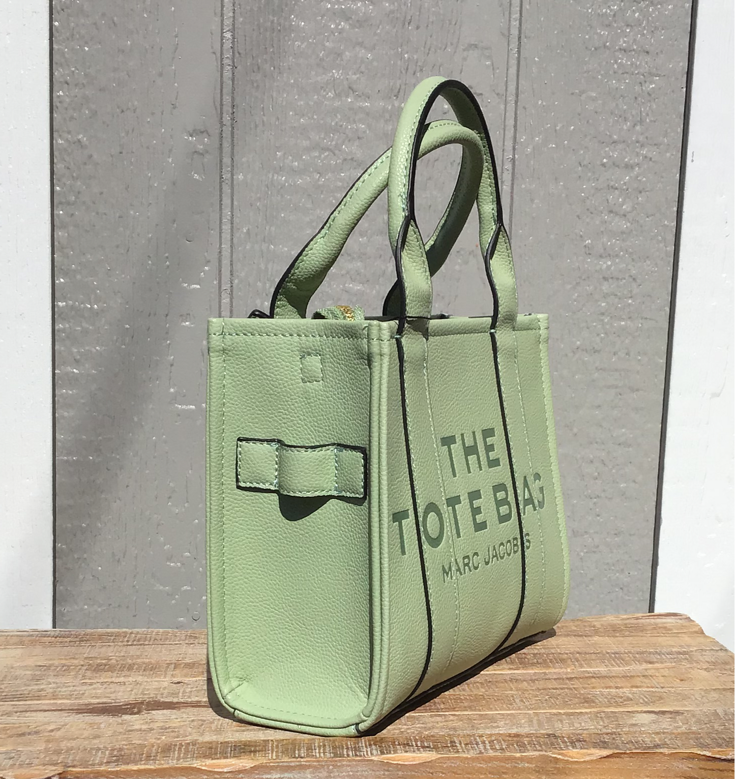 Marc Jacobs Green 'The Leather Mini Tote Bag' Tote