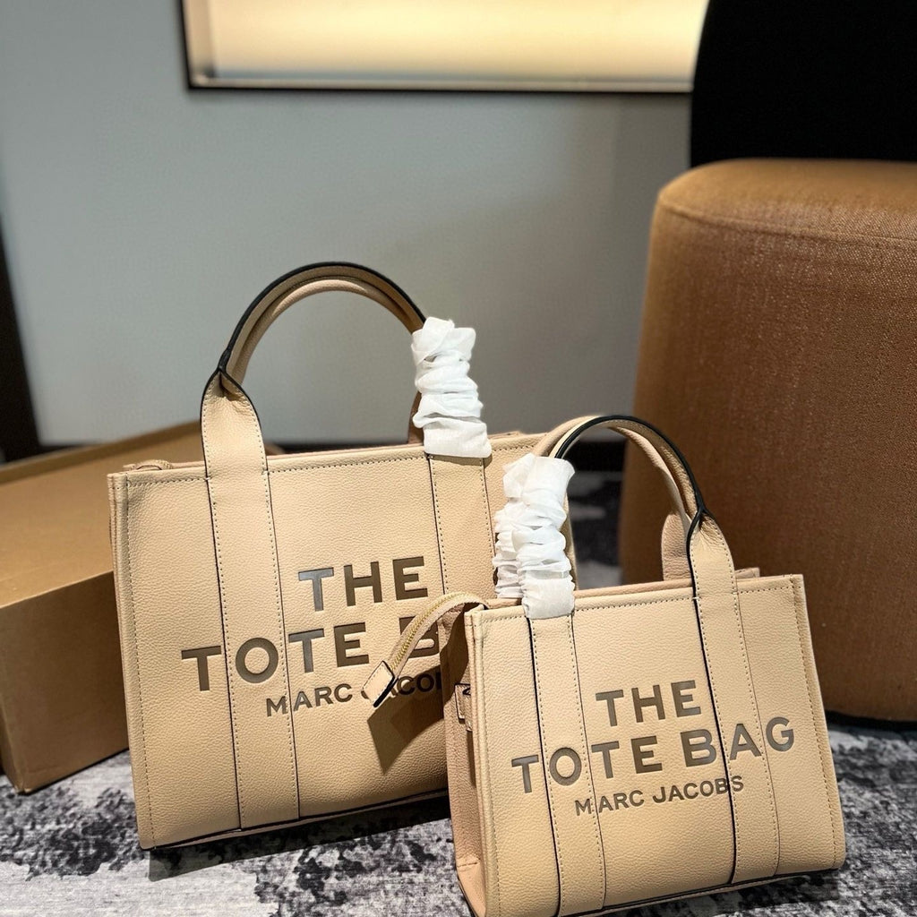 The Leather Mini Tote Bag by Marc Jacobs