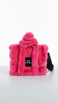 The Fluffy Tote Bag - Rose Red