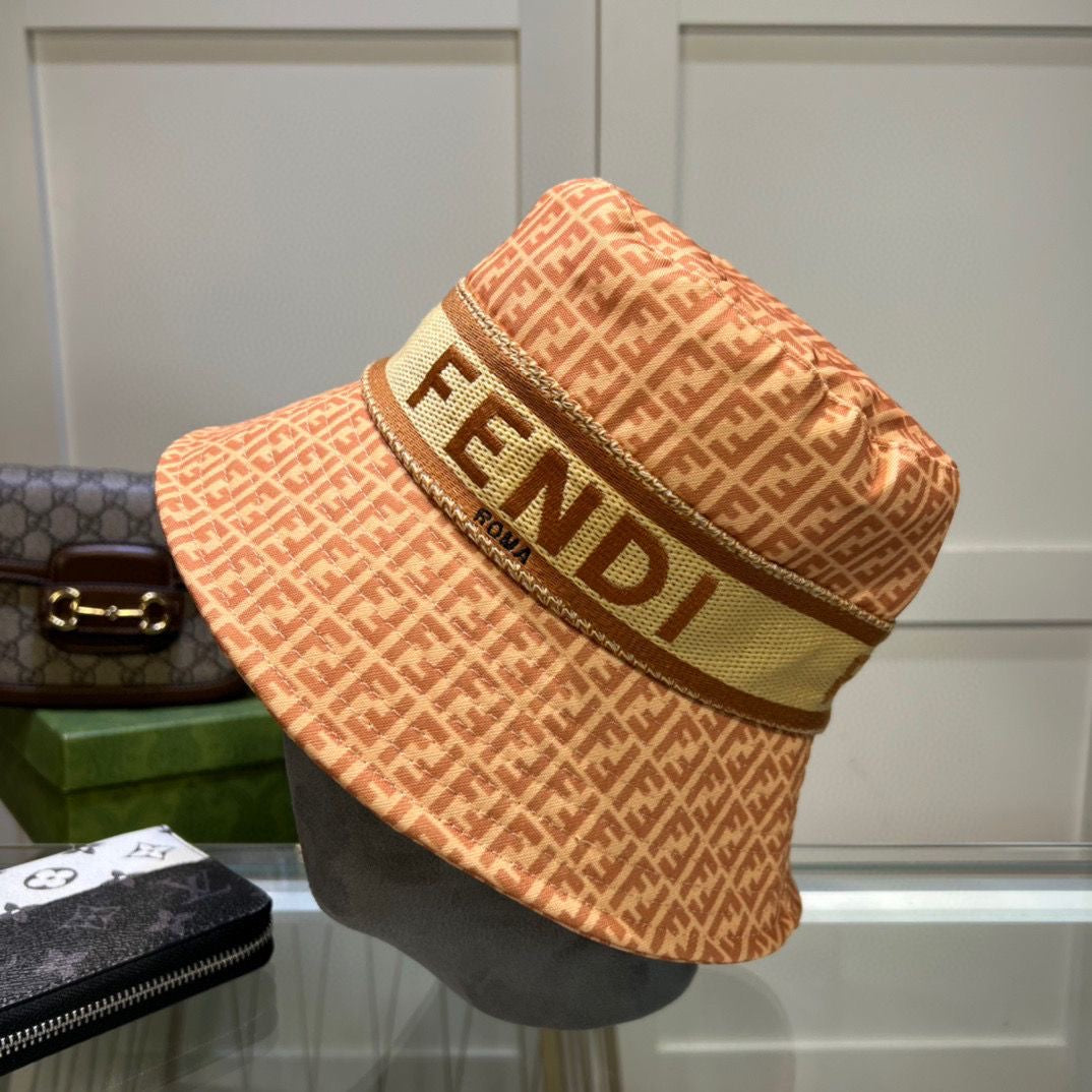 Fendi Monogram Multicolor FF Bucket Hat