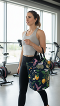 Botanical Garden Tote Bag Blue