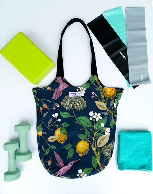 Botanical Garden Tote Bag Blue