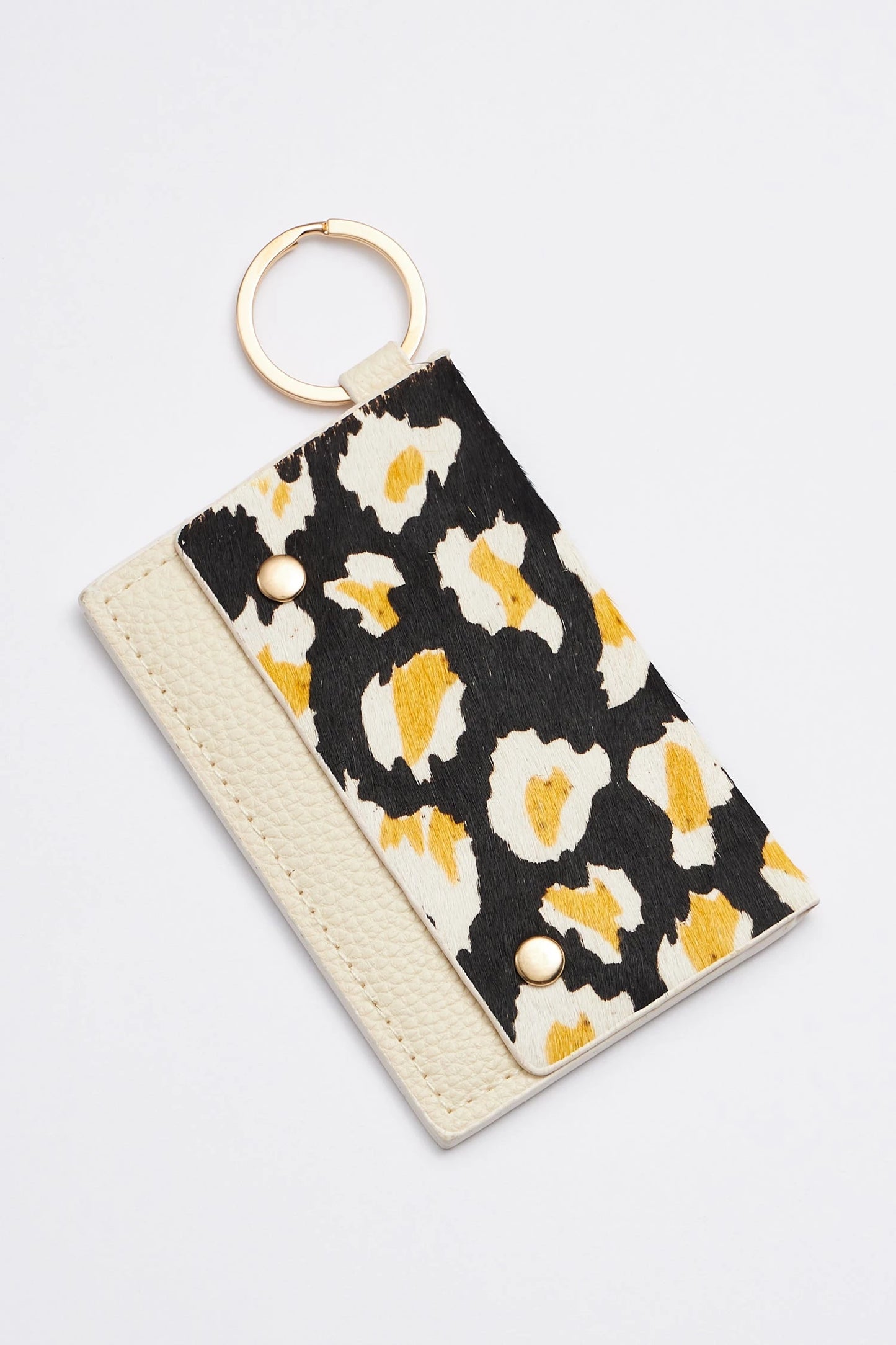 Animal Print Card Holder Key Chains