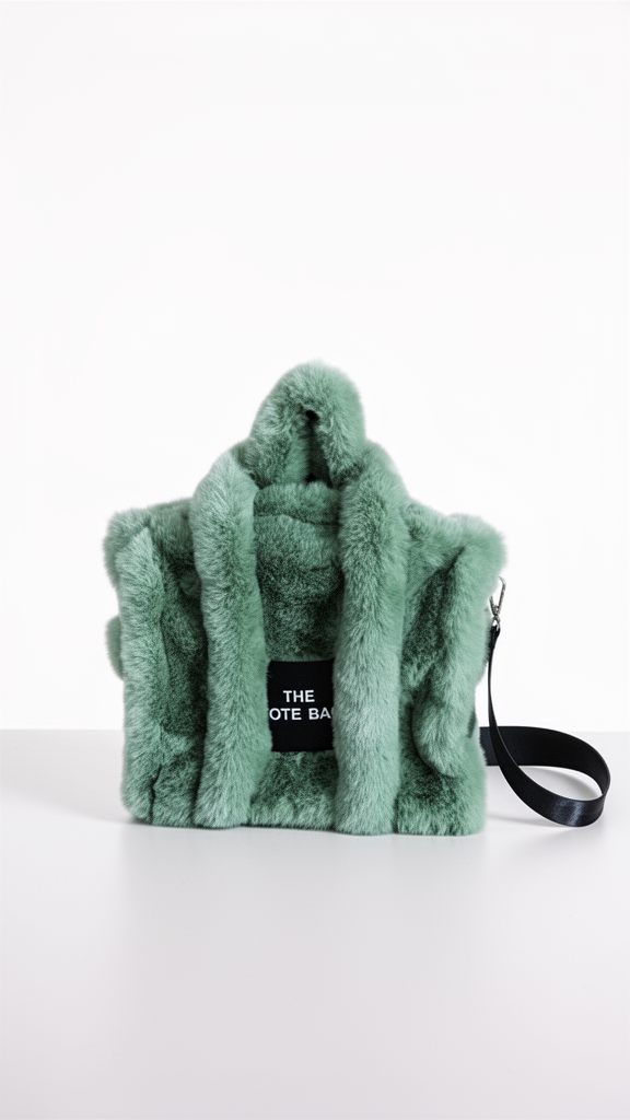 The Fluffy Tote Bag - Green