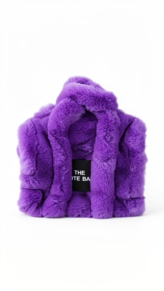 The Fluffy Tote Bag - Purple
