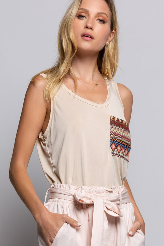 Aztecs Rose Petal Knit Top