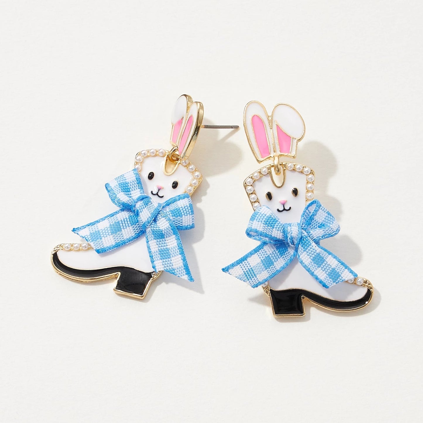 Enamel Easter Bunny Post Earrings