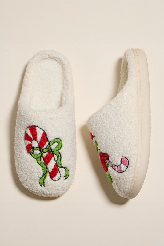Grinch Green Monster Holiday Indoor Slippers