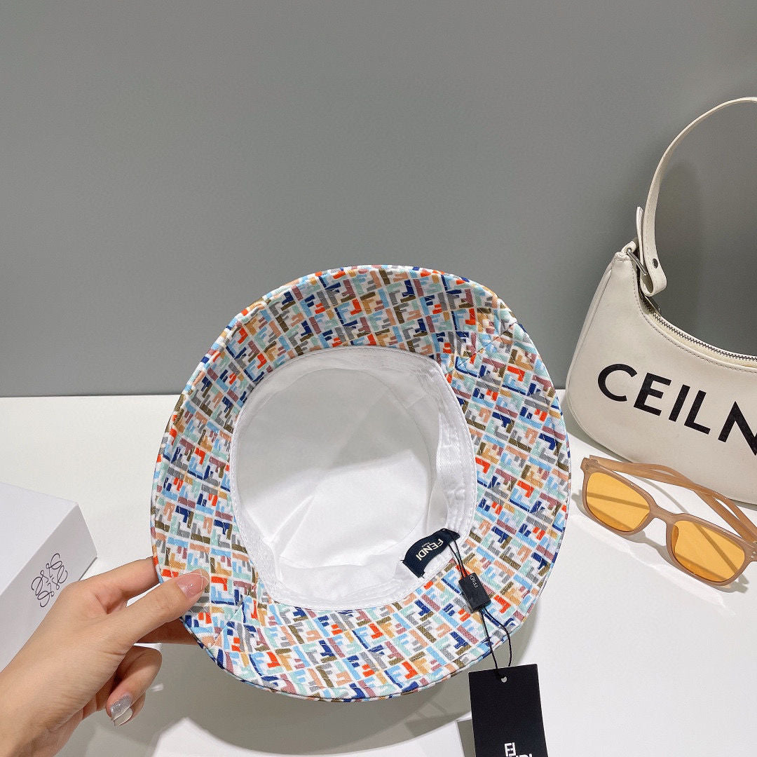 Fendi Monogram Multicolor FF Bucket Hat