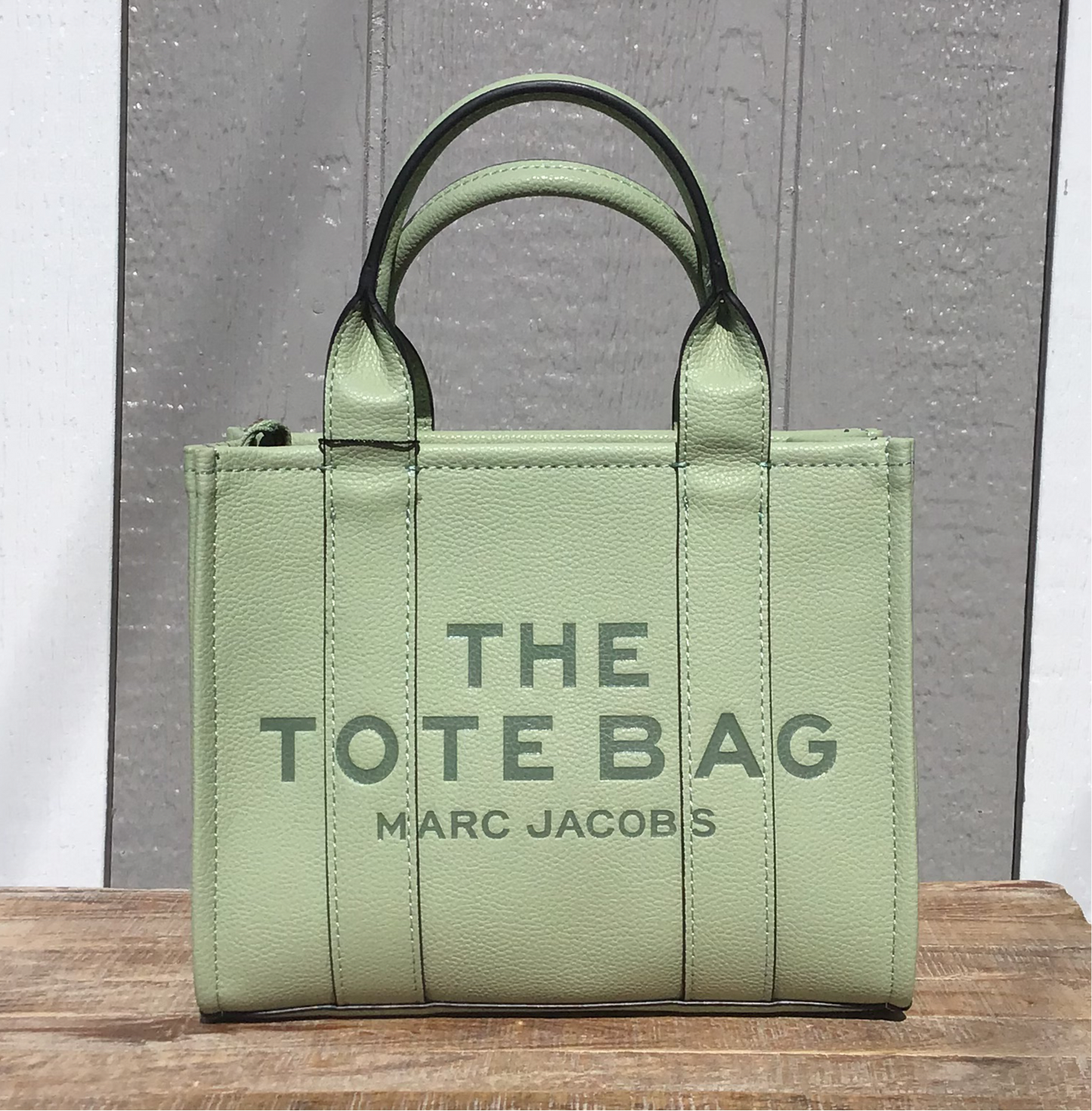 Marc Jacobs Green 'The Leather Mini Tote Bag' Tote