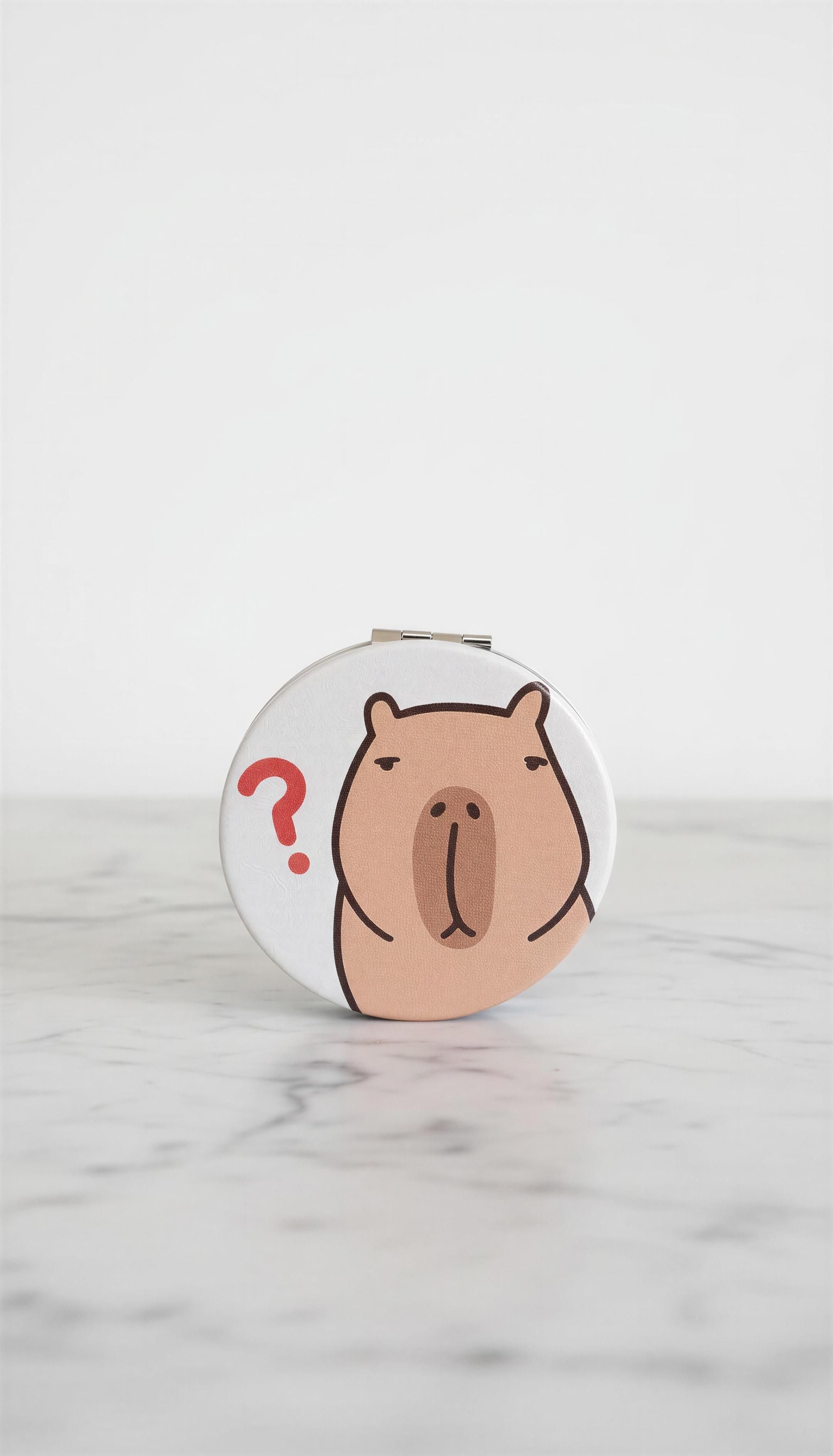 Capybara Mini Round Cosmetic Folding Mirror