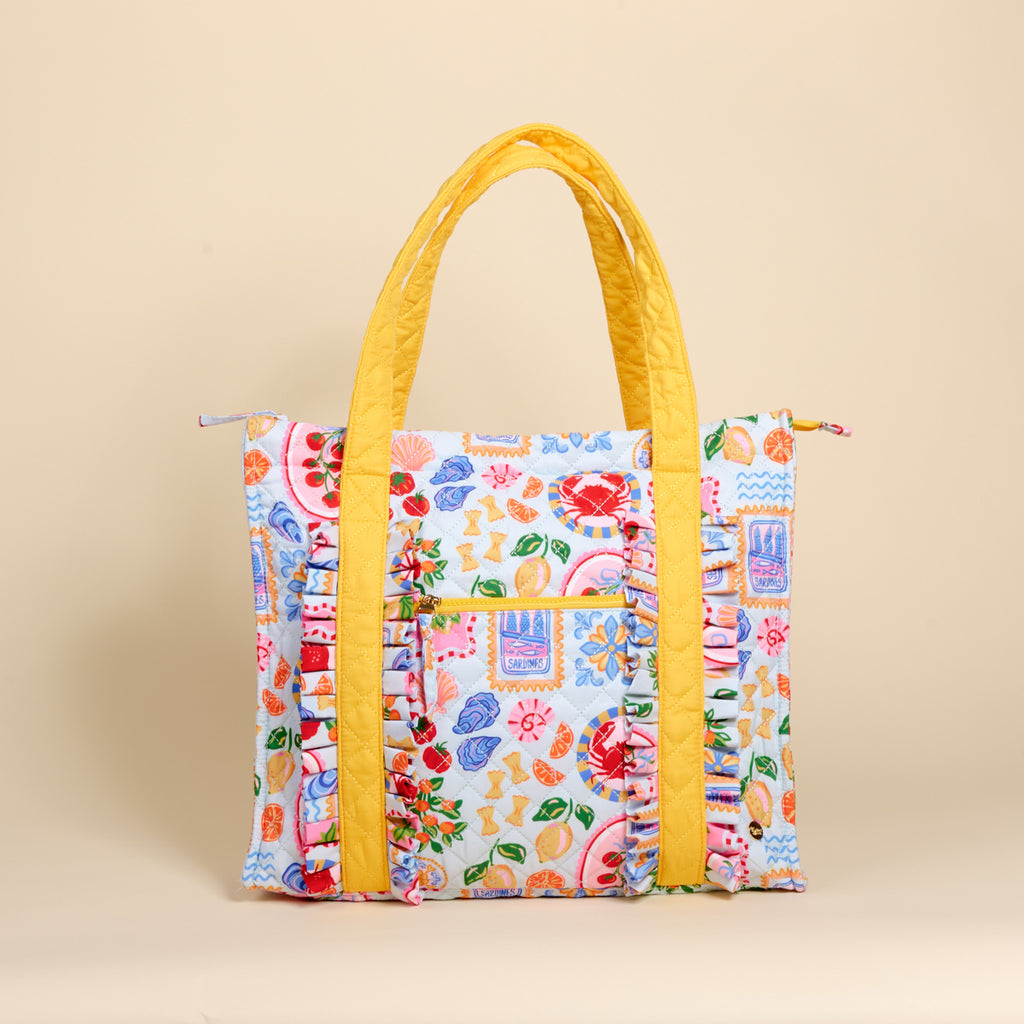 The Everyday Quilted Tote Bag-Ciao Bella