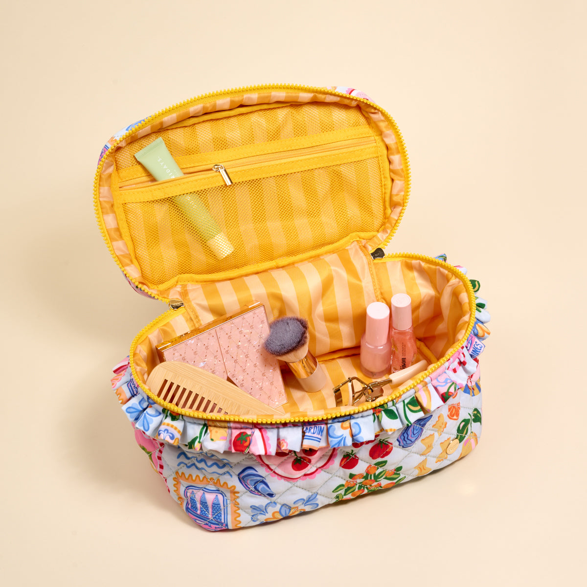 Glam & Go Quilted Cosmetic Bag-Ciao Bella