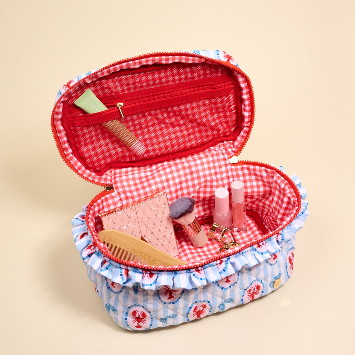 Glam & Go Quilted Cosmetic Bag-Harbor House