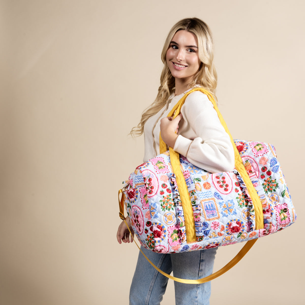 On-the-Go Quilted Weekender Bag-Ciao Bella
