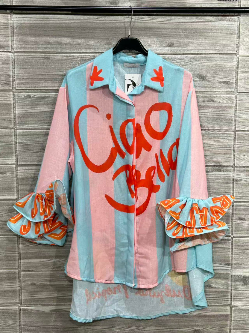 Ciao Bella Italian Printed Blouse