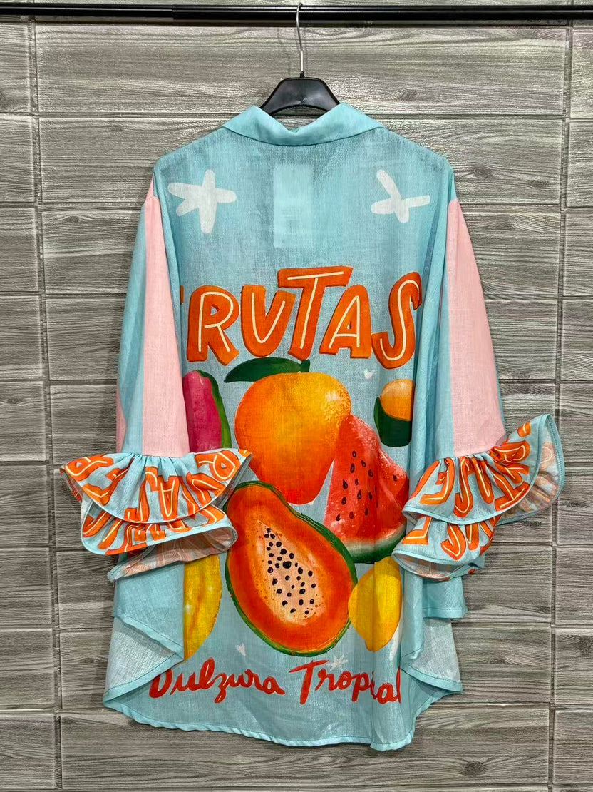 Ciao Bella Italian Printed Blouse