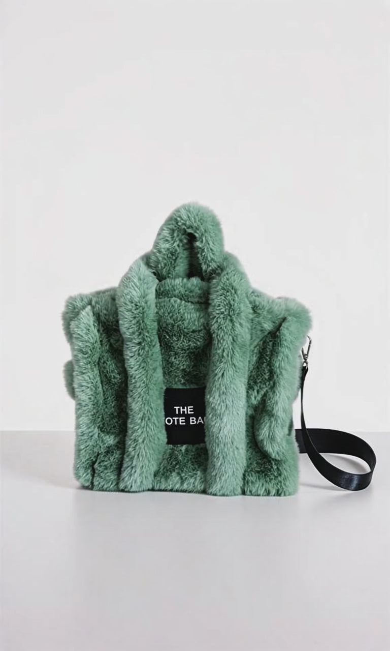 The Fluffy Tote Bag - Green