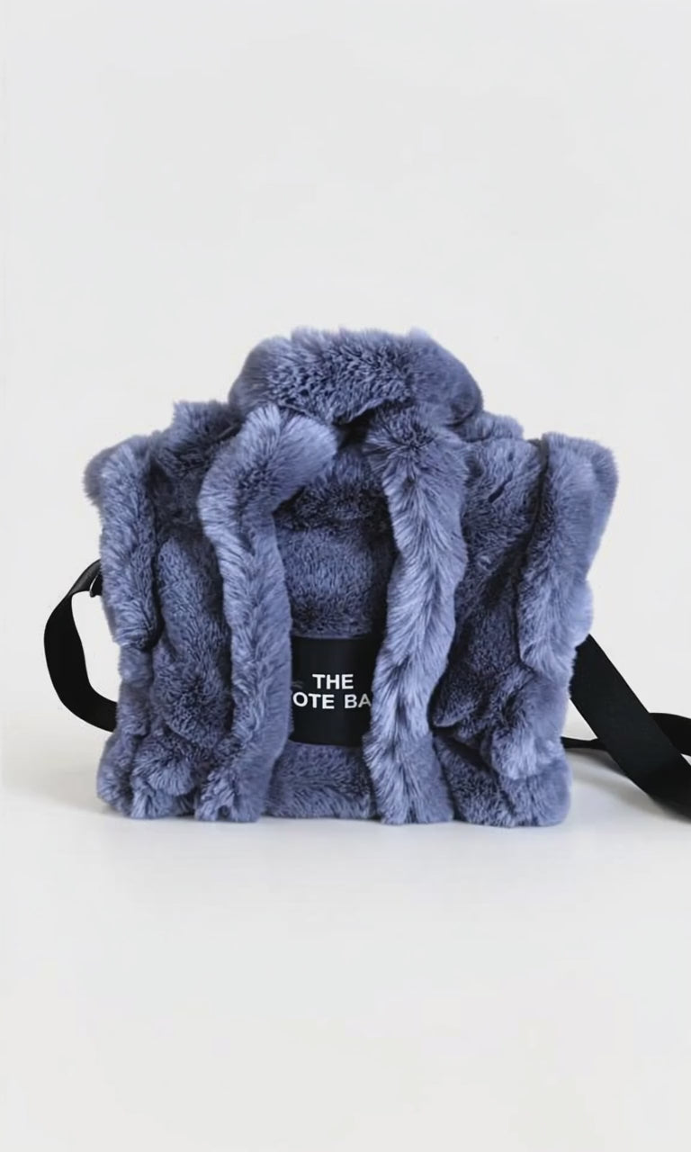 The Fluffy Tote Bag - Grey