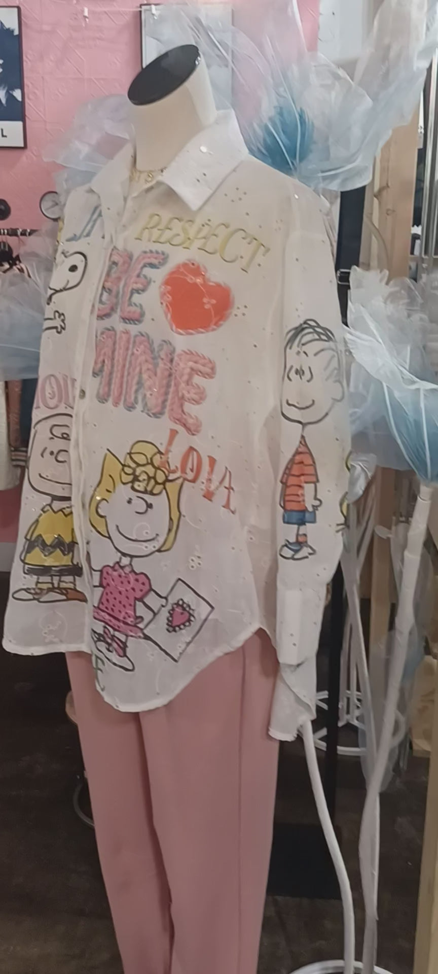 Italian Os Life & Love Graphic Cotton Shirt