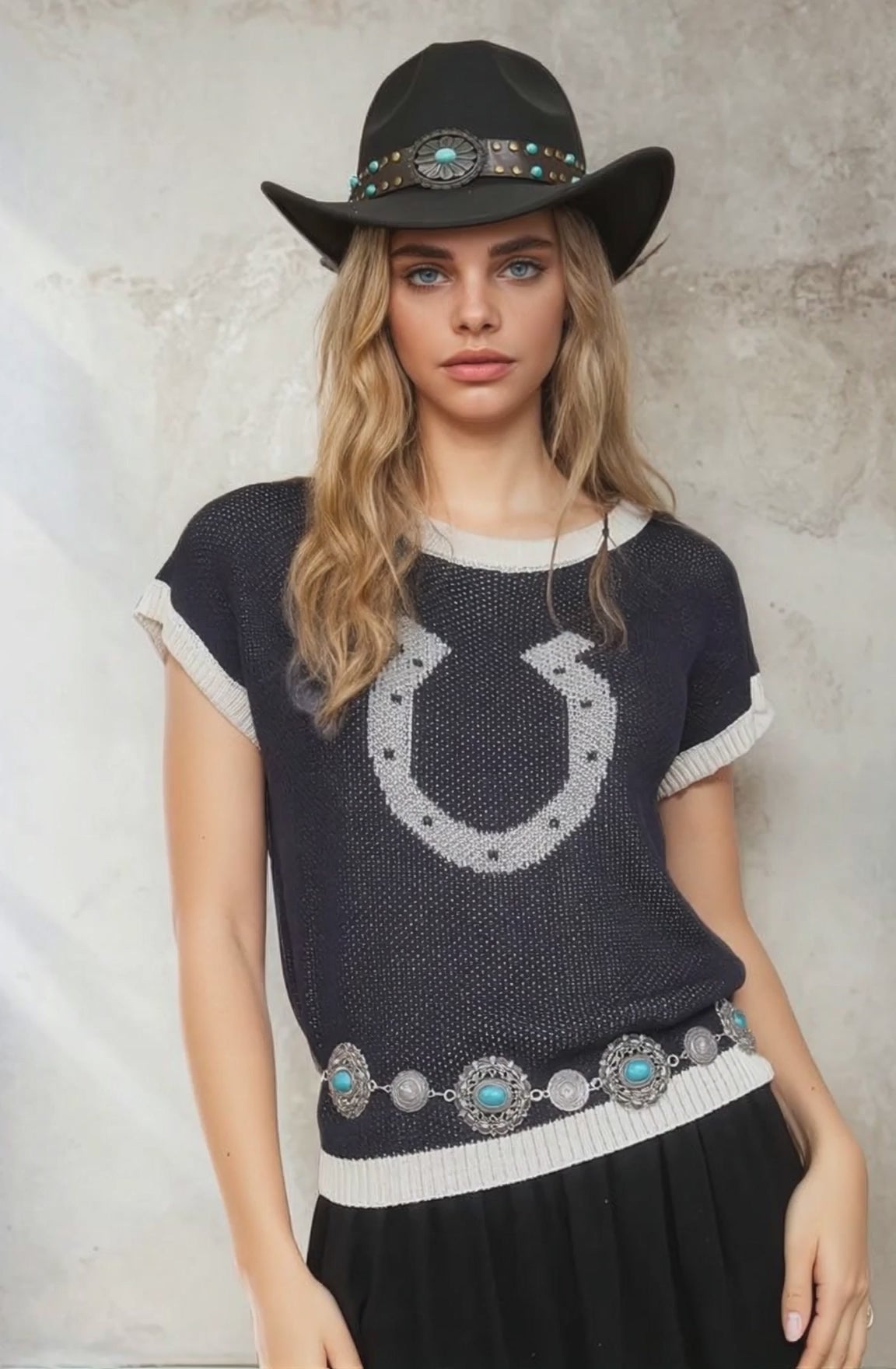 Horseshoe Sleeve Sweater