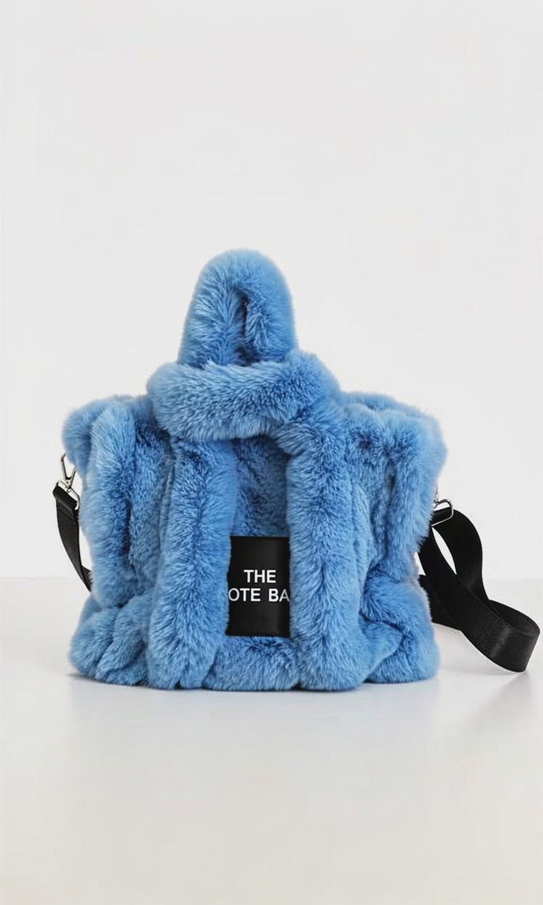 The Fluffy Tote Bag - Light Blue