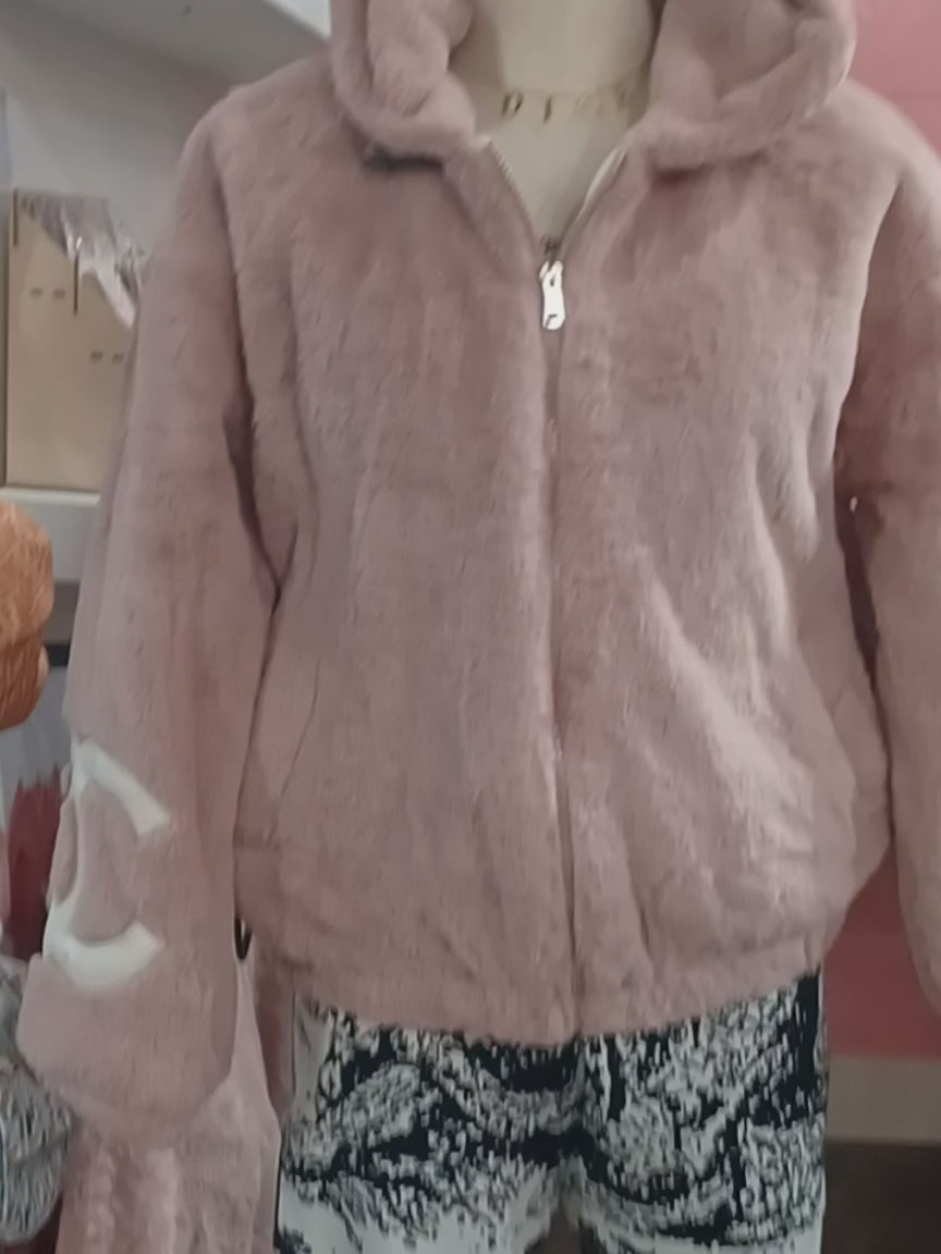 Chanel CC Pink Winter Coat