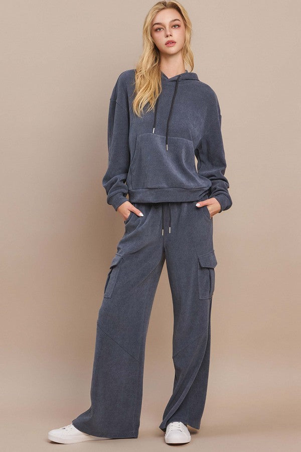 Women's Relaxed Ribbed Corduroy Hoodie