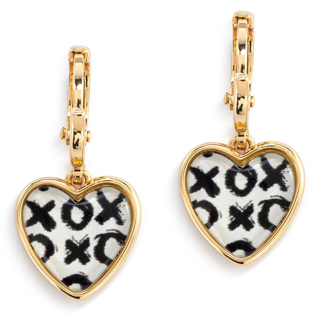 Hugs & Kisses Art Heart Earrings