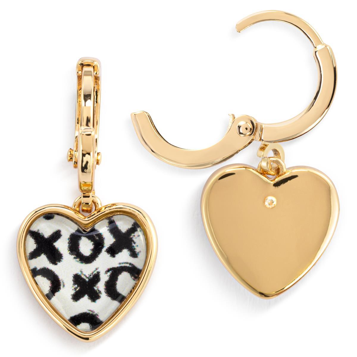 Hugs & Kisses Art Heart Earrings