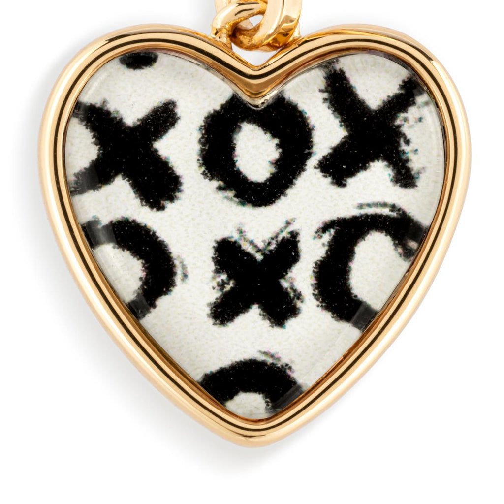 Hugs & Kisses Art Heart Earrings