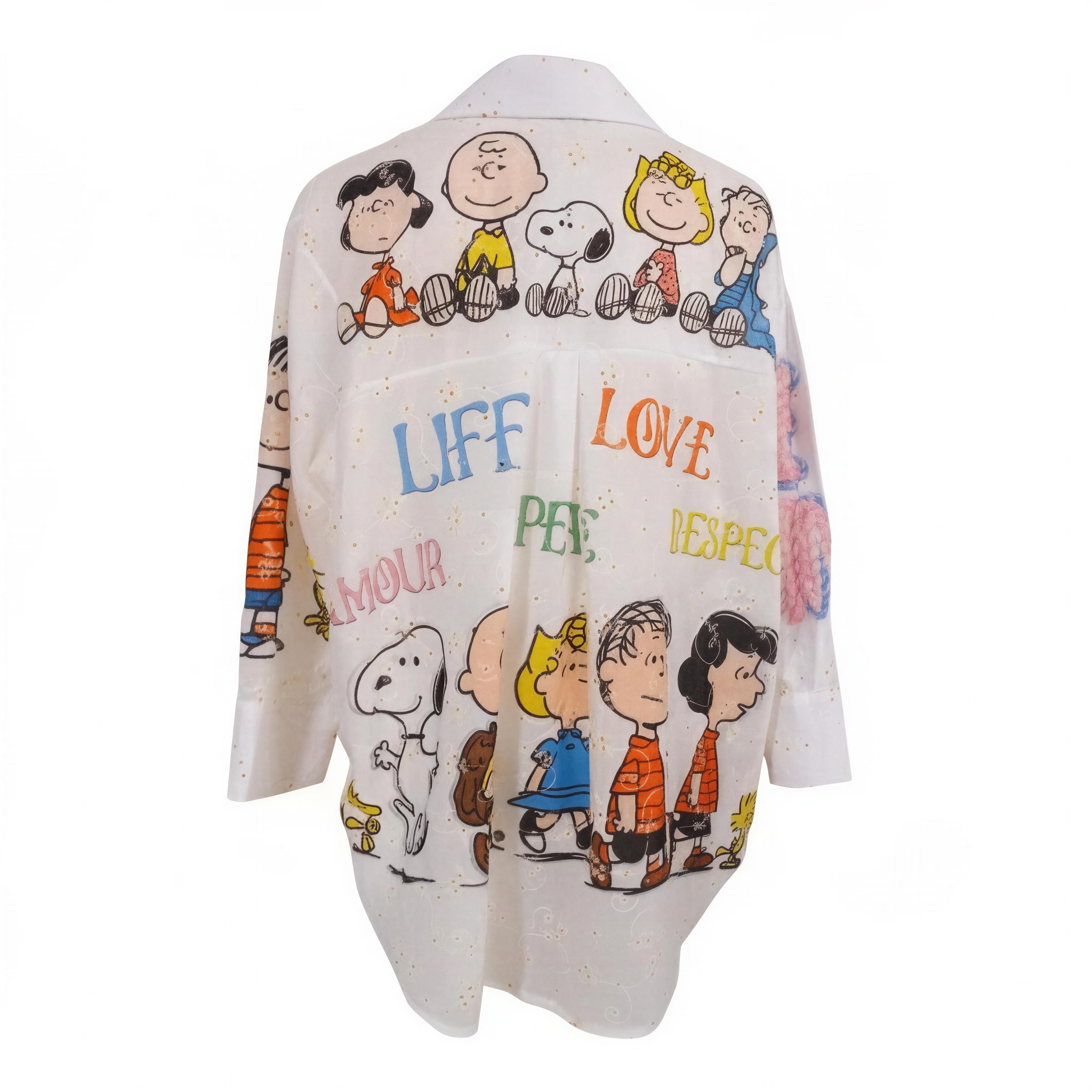 Italian Os Life & Love Graphic Cotton Shirt